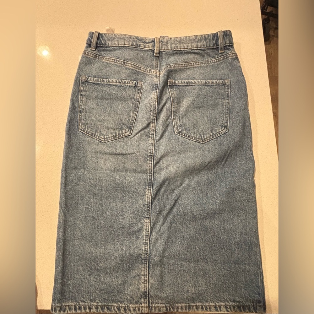 Dynamite Light Blue Denim Skirt - Picture 2 of 2